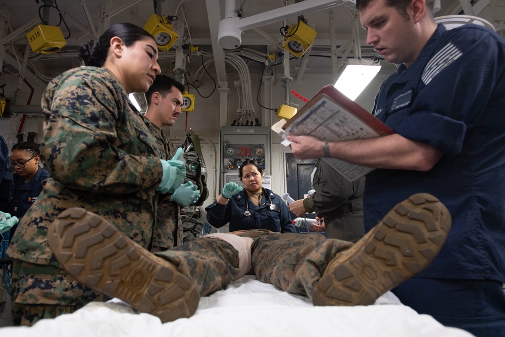 Mass Casualty Training aboard USS America (LHA 6)