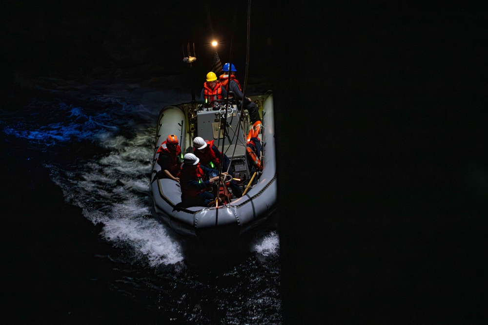 USS America (LHA 6) Conducts Small Boat Operations