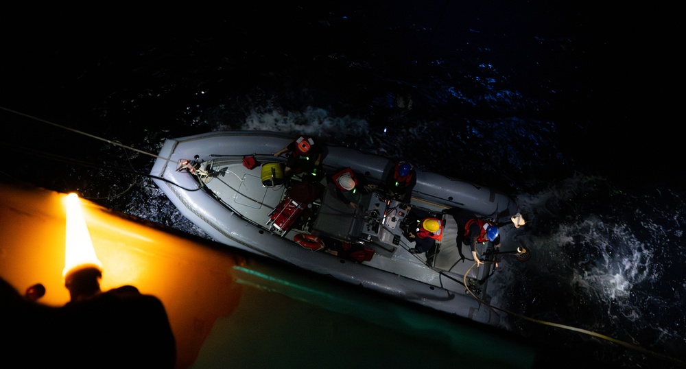 USS America (LHA 6) Conducts Small Boat Operations