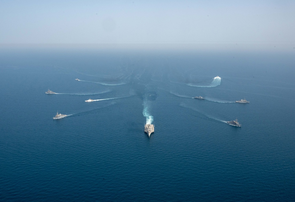 U.K. Royal Navy, U.S. Navy and U.S. Coast Guard Sail Together in the U.S. Central Command Area of Responsibility