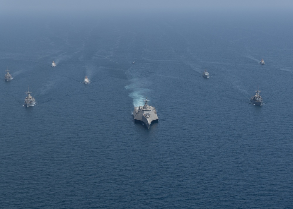 U.K. Royal Navy, U.S. Navy and U.S. Coast Guard Sail Together in the U.S. Central Command Area of Responsibility