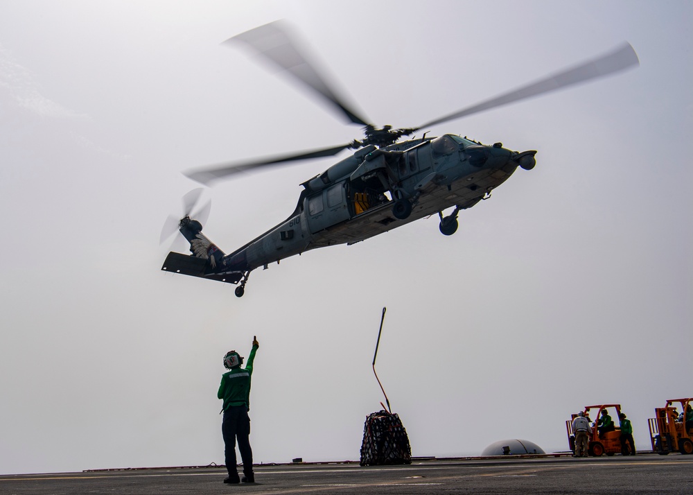 Nimitz Conducts a Replenishment at Sea