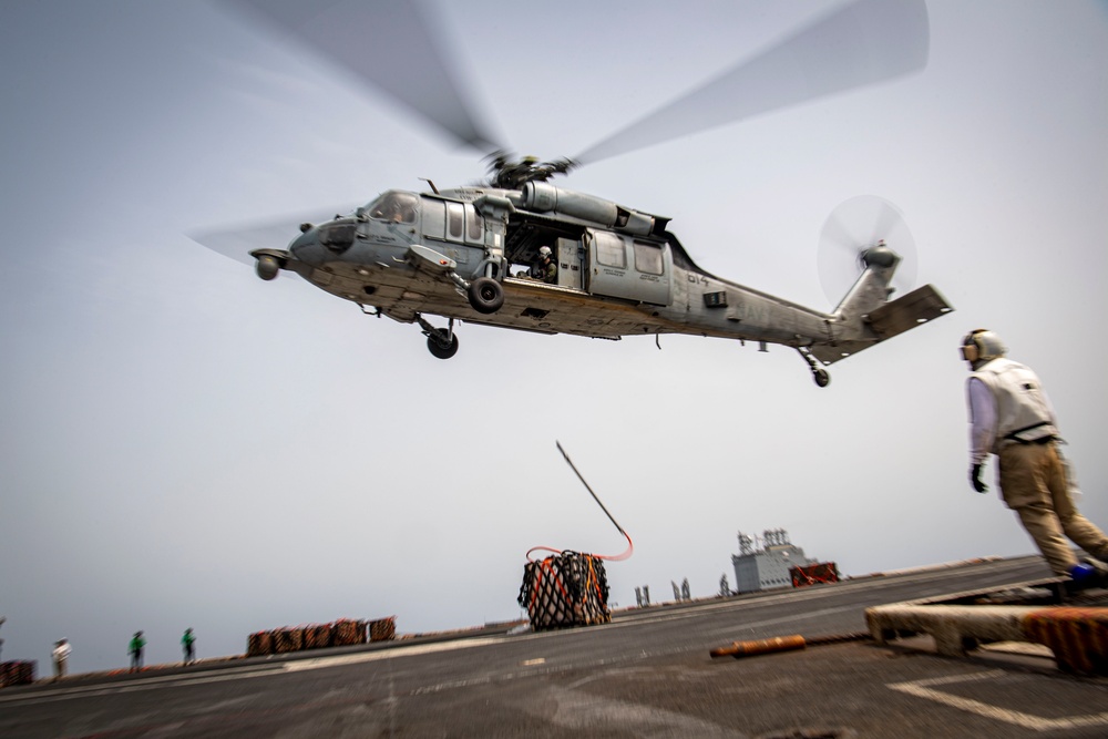 Nimitz Conducts a Replenishment at Sea