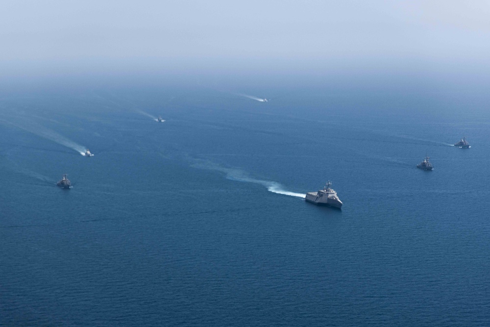 U.K. Royal Navy, U.S. Navy and U.S. Coast Guard Sail Together in the U.S. Central Command Area of Responsibility