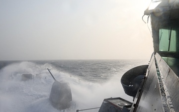 USS Milius conducts operations in the U.S. Central Command area of responsibility as part of the Carl Vinson Carrier Strike Group