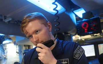 USS Milius conducts operations in the U.S. Central Command area of responsibility as part of the Carl Vinson Carrier Strike Group
