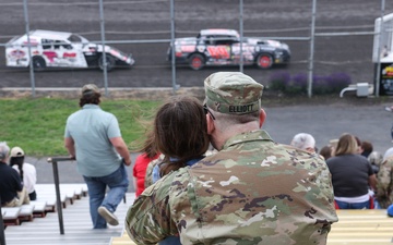 Red Bull Soldier Shares a Moment Before Deployment