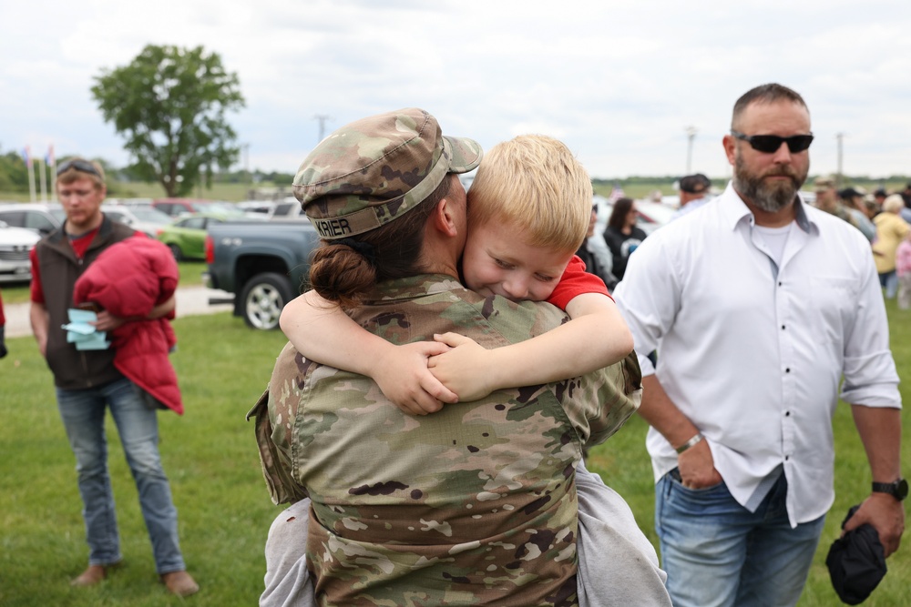 Red Bull Soldier shares a moment before deployment