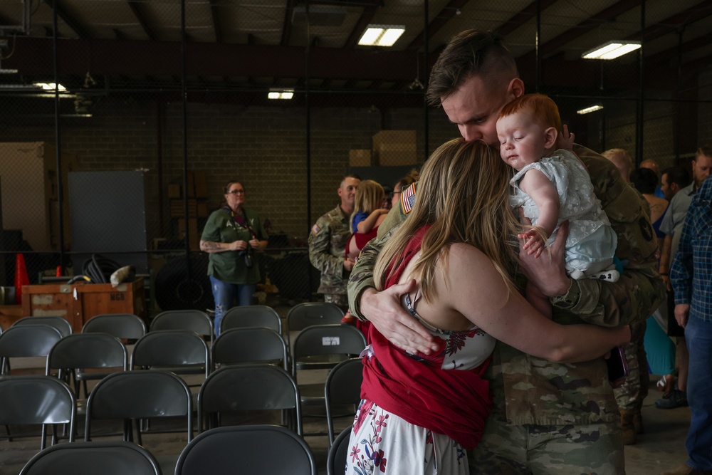 Red Bull Soldier shares a moment before deployment