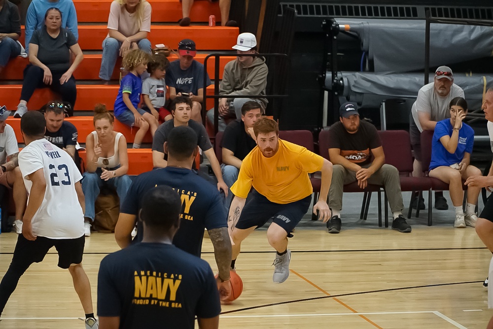 USS Farragut Competes in Local Basketball Game