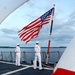 USS Farragut Perform Colors for Independence Day