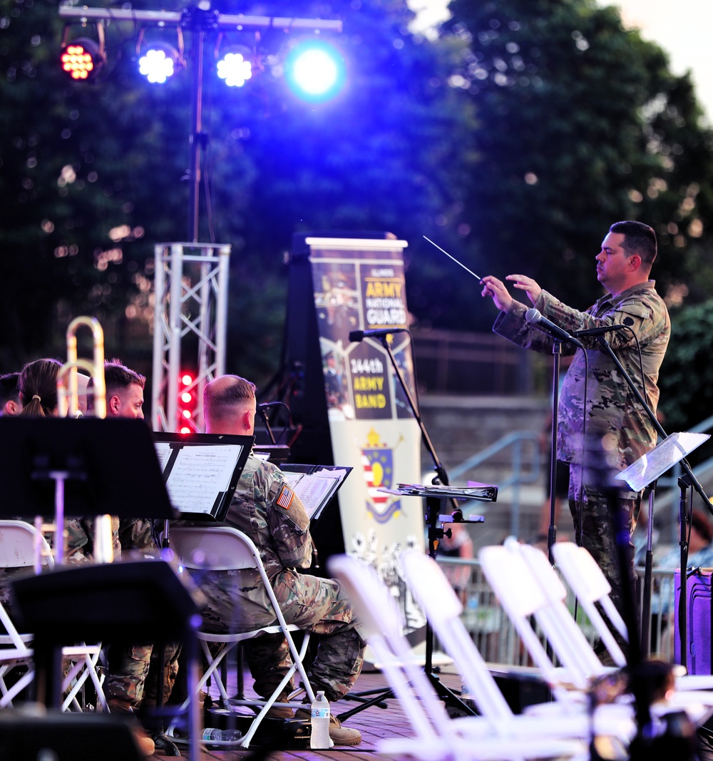 Illinois Army National Guard's 144th Army Band Returns to Alton to Rock Out