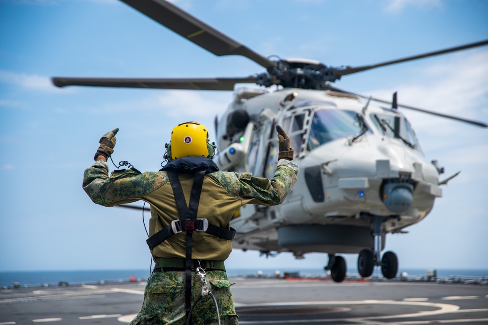 USS New York And Johan De Witt Crews Cross-Deck For Tours During Atlantic Alliance