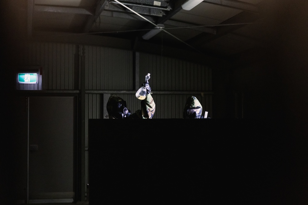 U.S. Marines with Force Reconnaissance Platoon Conduct a Limited Scale Raid