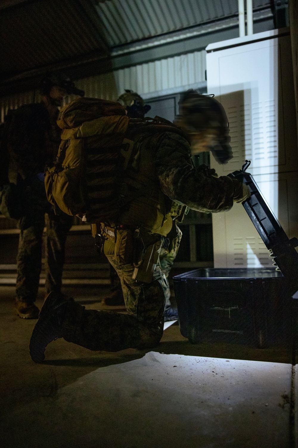 U.S. Marines with Force Reconnaissance Platoon Conduct a Limited Scale Raid