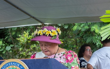 Camp Blaz Marines participate in the Mañenggon Memorial Ceremony