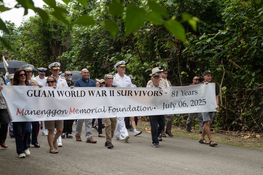 Camp Blaz Marines participate in the Mañenggon Memorial Ceremony