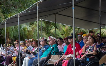 Camp Blaz Marines participate in the Mañenggon Memorial Ceremony