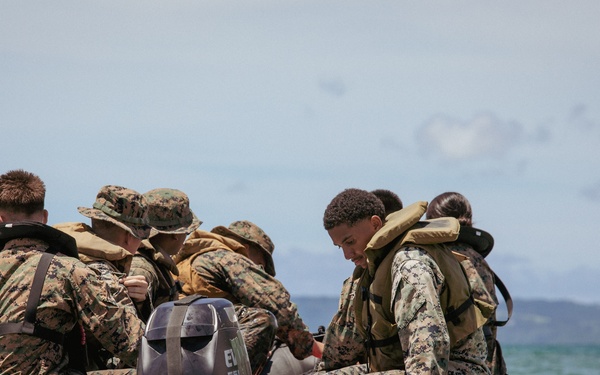Littoral Engineer Reconnaissance Team and 12th Littoral Logistics Battalion Conduct Combat Rubberized Raid Raft Sustainment Training
