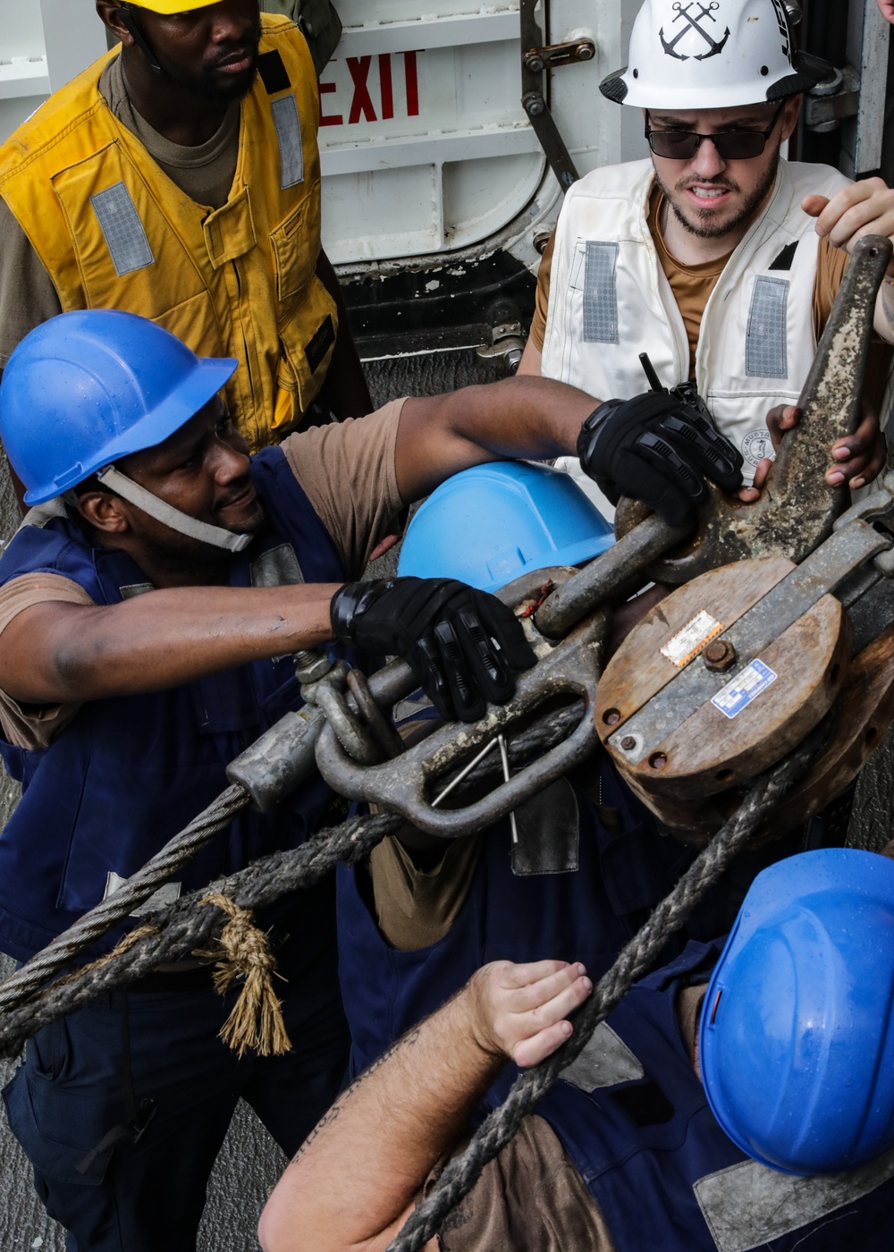 USS Princeton conducts operations in the U.S. Central Command area of responsibility as part of the Carl Vinson Carrier Strike Group