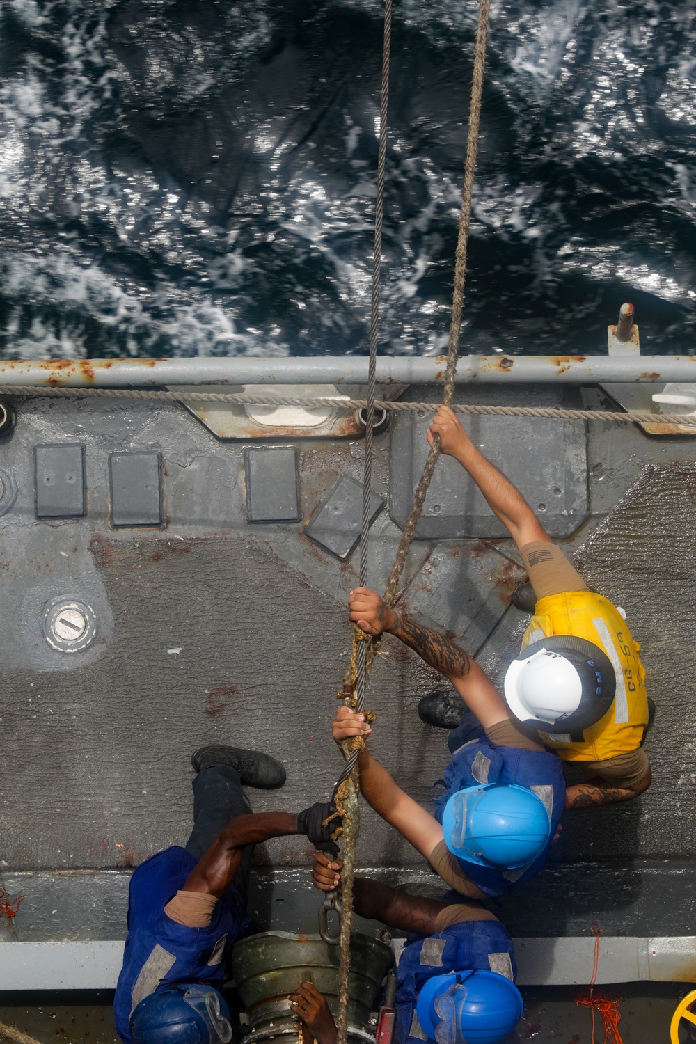 USS Princeton conducts operations in the U.S. Central Command area of responsibility as part of the Carl Vinson Carrier Strike Group