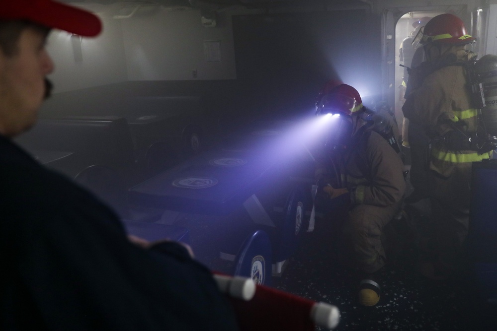 USS Princeton conducts operations in the U.S. Central Command area of responsibility as part of the Carl Vinson Carrier Strike Group