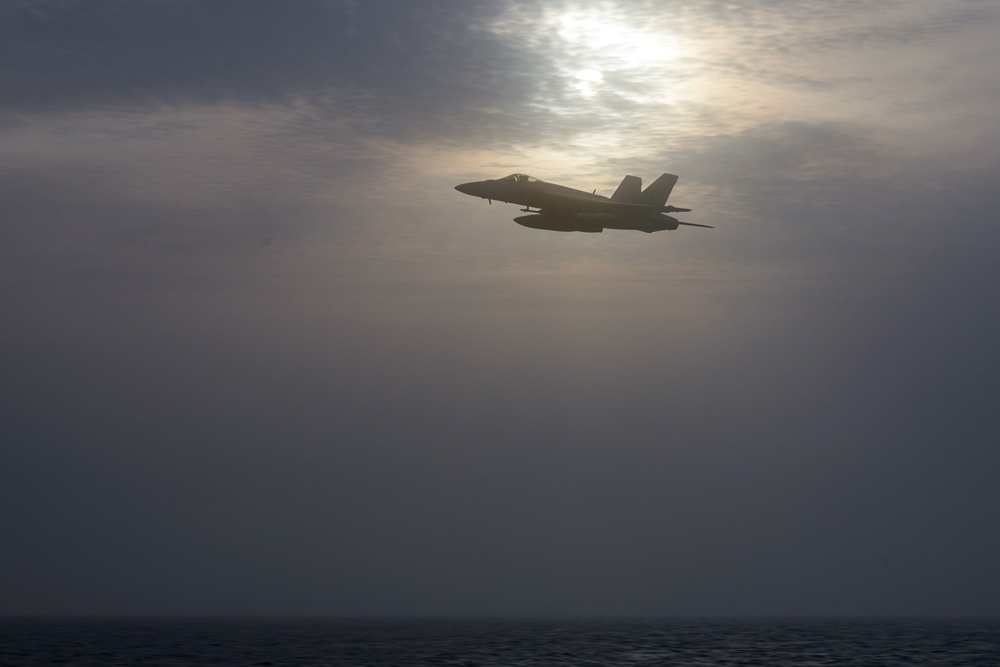 USS Princeton conducts operations in the U.S. Central Command area of responsibility as part of the Carl Vinson Carrier Strike Group