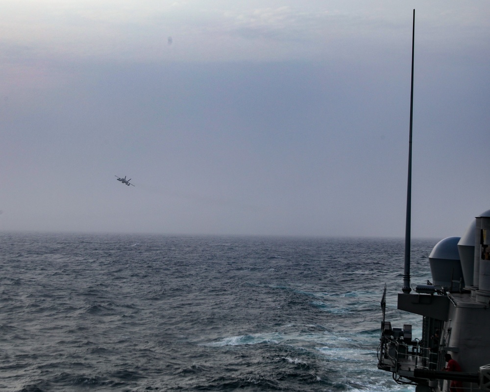 USS Princeton conducts operations in the U.S. Central Command area of responsibility as part of the Carl Vinson Carrier Strike Group