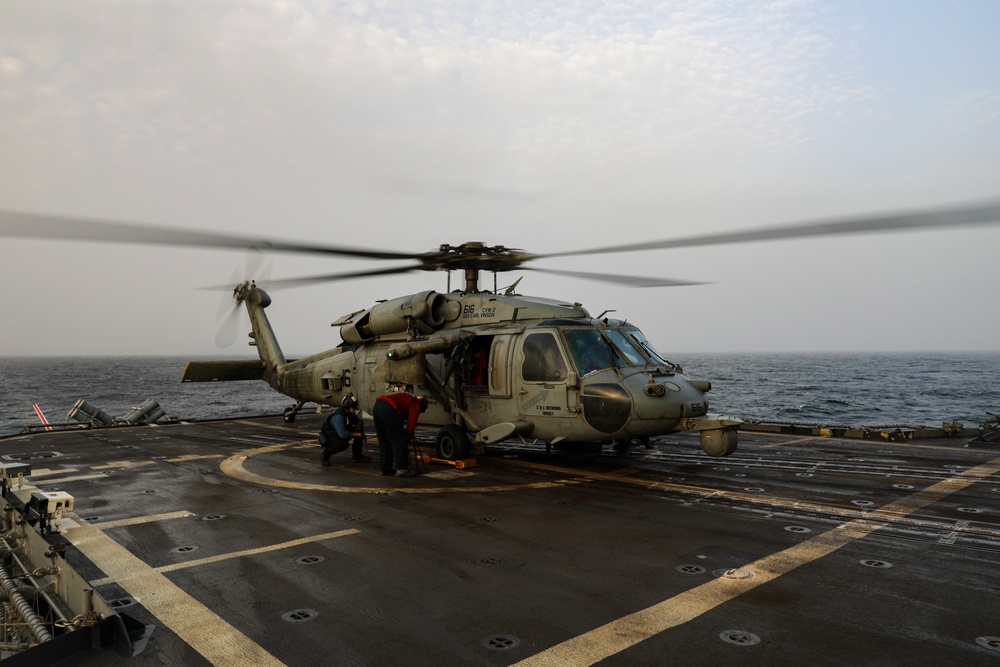 USS Princeton conducts operations in the U.S. Central Command area of responsibility as part of the Carl Vinson Carrier Strike Group