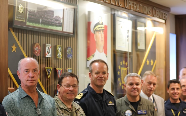 UK RADM Rimington Visits HEFTI Global Live Operations Center (GLOC)