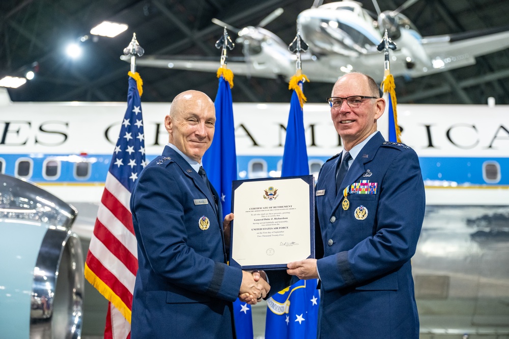 Gen. Duke Z. Richardson says farewell after 42 years of service