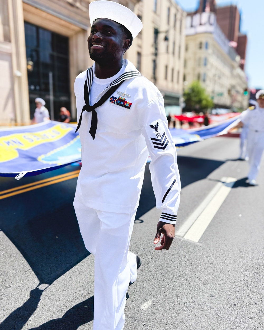 NAVSUP WSS Marches in Philadelphia Independence Day Parade