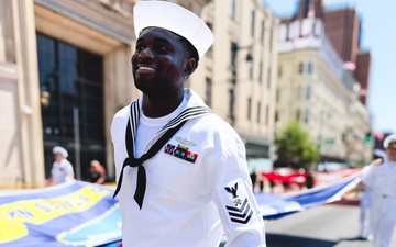 NAVSUP WSS Marches in Philadelphia Independence Day Parade