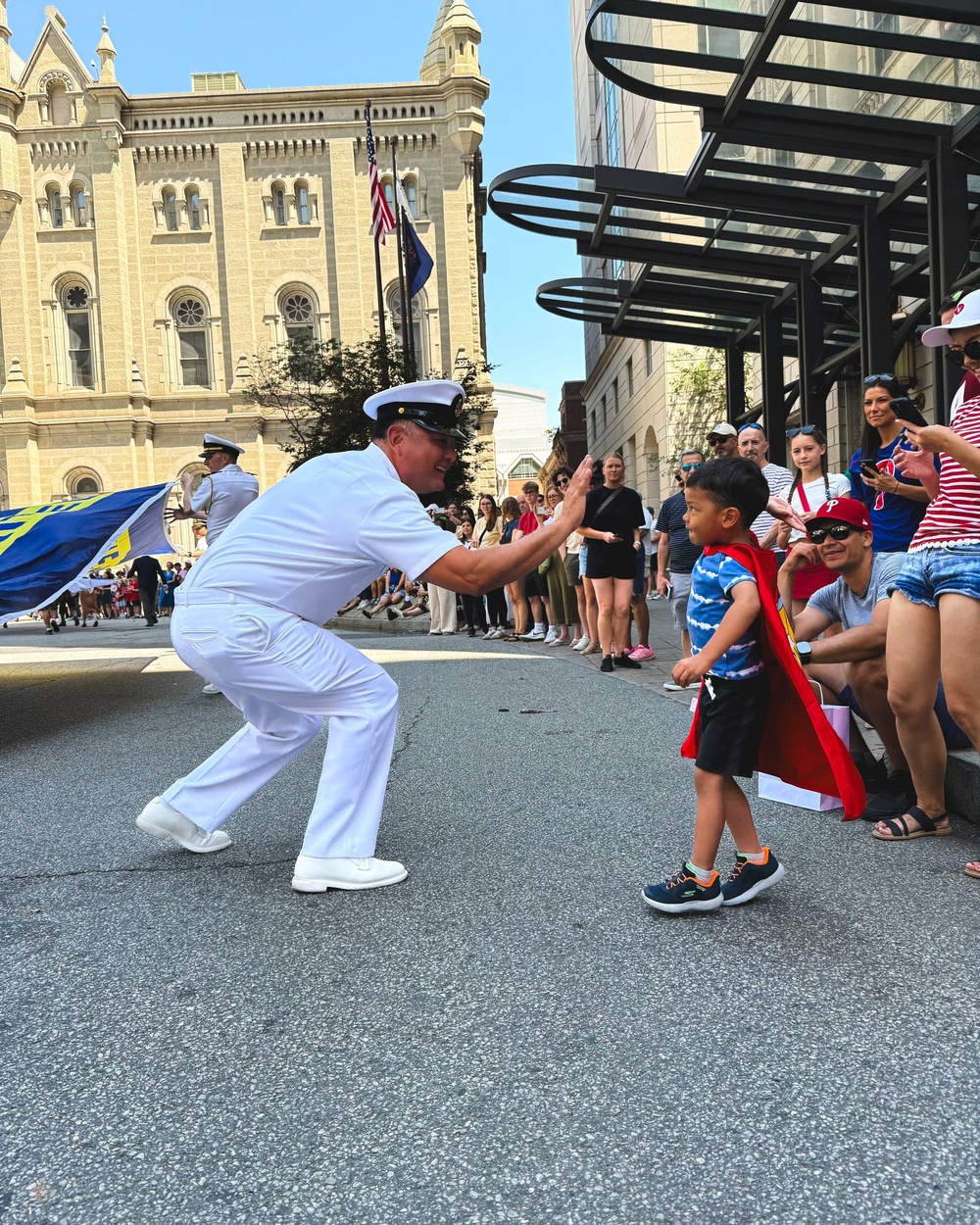 NAVSUP WSS Marches in Philadelphia Independence Day Parade