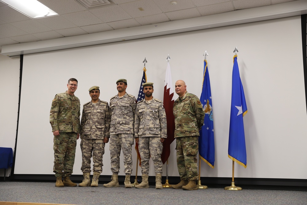 Qatari Officers Train Alongside U.S. Airmen in The Civil Engineer School’s WMGT 101 Course