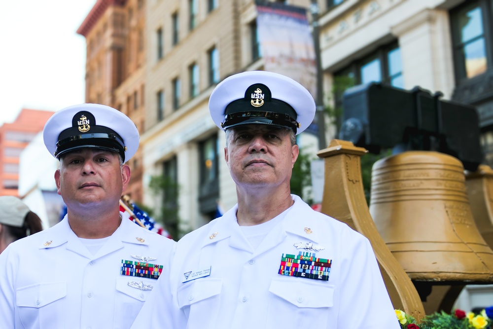 NAVSUP WSS Marches in Philadelphia Independence Day Parade