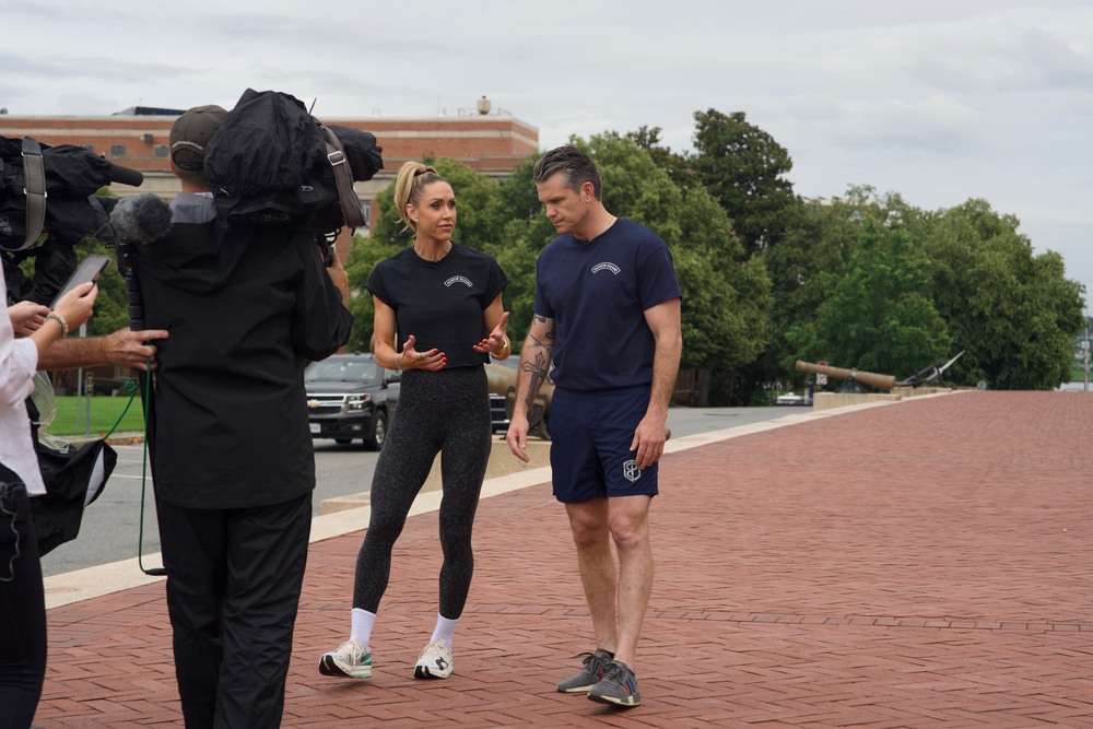 Secretary Hegseth conducts War college interview