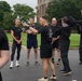 Secretary Hegseth conducts War college interview, PT session