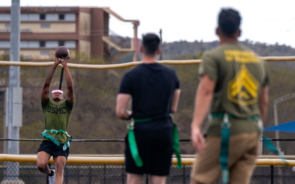 Red, white, ready: JTF-SG competes in flag football tournament