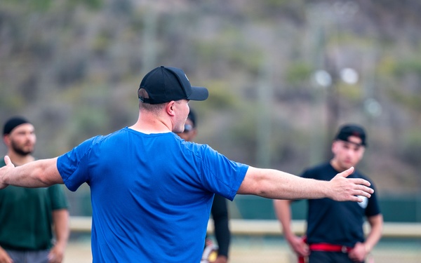Red, white, ready: JTF-SG competes in flag football tournament
