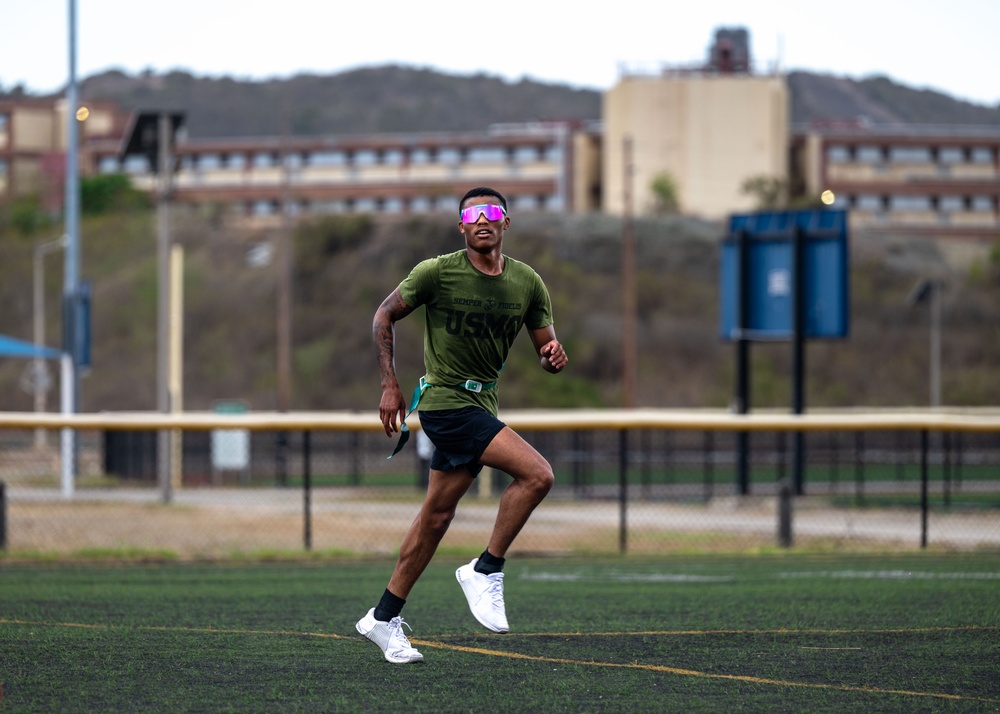 Red, white, ready: JTF-SG competes in flag football tournament