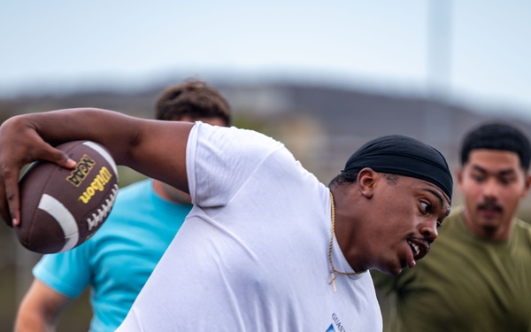 Red, white, ready: JTF-SG competes in flag football tournament