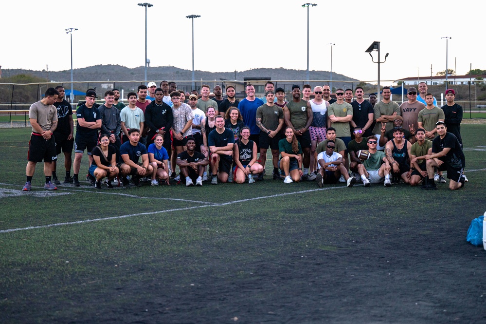 Red, white, ready: JTF-SG competes in flag football tournament