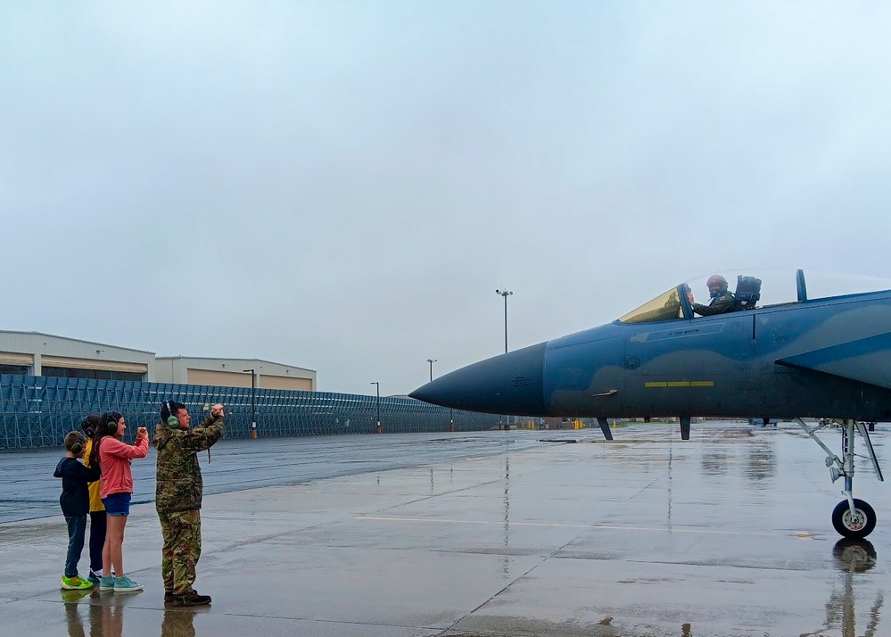 104th Fighter Wing Operations Group Commander takes final flight in F-15 Eagle