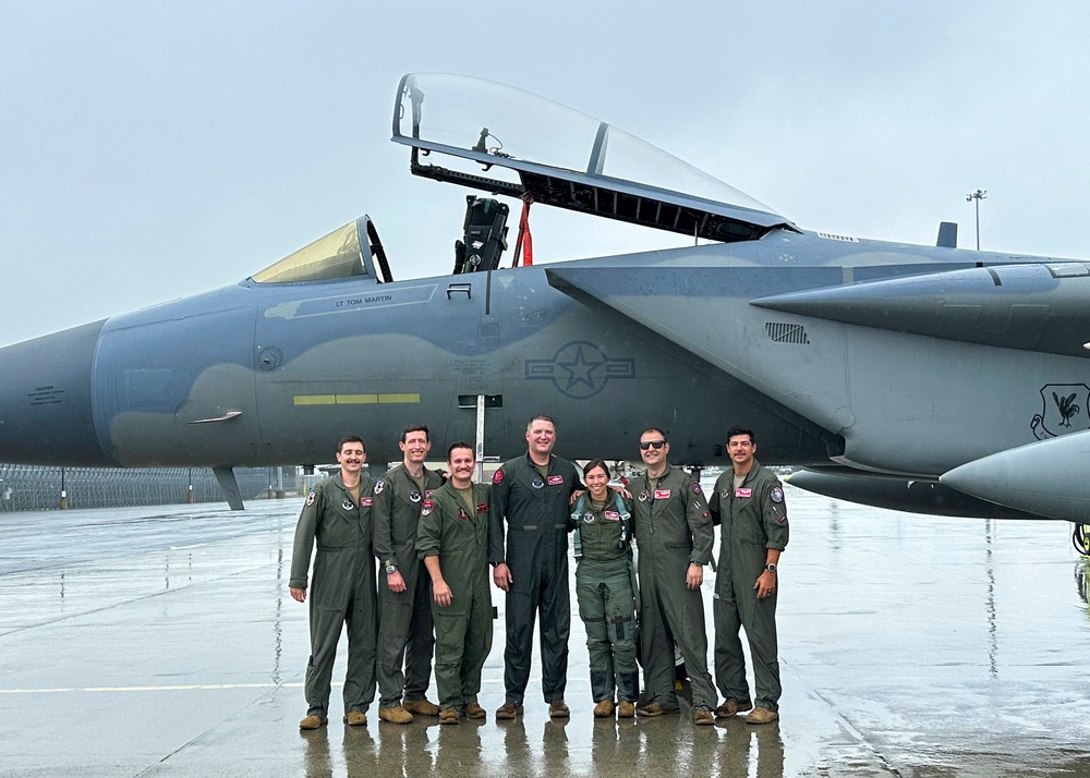 104th Fighter Wing Operations Group Commander takes final flight in F-15 Eagle