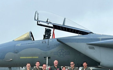 104th Fighter Wing Operations Group Commander takes final flight in F-15 Eagle