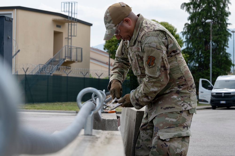 156th CES Deployment for Training at Aviano Air Base