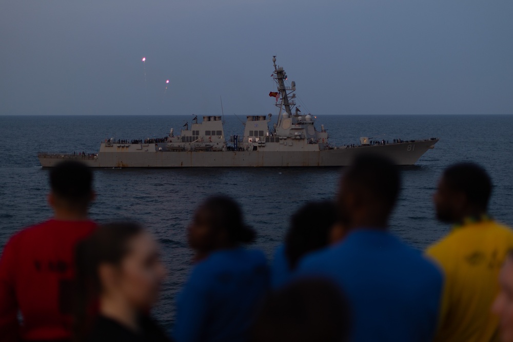 Deployed Carrier Strike Group 12 Celebrates the 4th of July