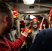 DC1 Cody Dormandy provides firefighting instruction to the fire attack team