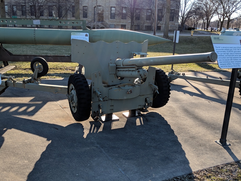 M1 Gun at Memorial Field